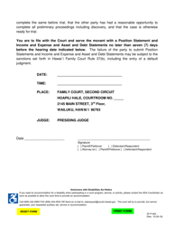 Form 2F-P-462 Motion to Set and Notice of Motion - Hawaii, Page 2