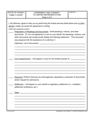 Form 2F-P-533 Agreement and Consent to Limited Representation - Hawaii, Page 2