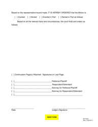 Form 2F-P-522 Order - Hawaii, Page 2