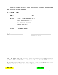 Form 2F-P-371 Amended Notice of Hearing for Temporary Restraining Order for Protection - Hawaii, Page 2