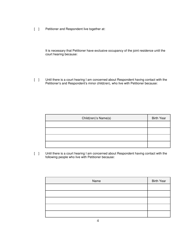 Form 2F-P-471 Ex-parte Petition for an Hrs 586 Temporary Restraining Order - Hawaii, Page 4