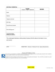 Form 2F-P-219 Adoption Information Sheet - Hawaii, Page 3