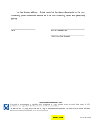 Form 2F-P-215 Order for Service by Mail - Hawaii, Page 2