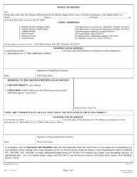 Form 2DC36 Motion to Dismiss; Declaration; Notice of Motion; Certificate of Service - Hawaii, Page 2