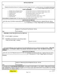 Form 2DC37 Motion for Discovery; Declaration; Notice of Motion; Certificate of Service - Hawaii, Page 2