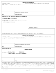 Form 2DC39 Plaintiff(S)&#039; / Defendant(S)&#039; Non-hearing Motion; Declaration; Notice of Motion; Certificate of Service - Hawaii, Page 2