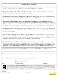 Form 3DC03 Bench Warrant - Hawaii, Page 2