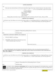 Form 5DC36 Motion to Dismiss; Declaration; Notice of Motion; Certificate of Service - Hawaii, Page 2