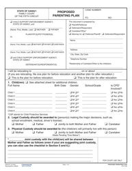 Form 5F-E-160 Parenting Plan - Hawaii, Page 2