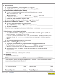 Form 5F-E-160 Parenting Plan - Hawaii, Page 5