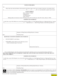 Form 5DC38 Plaintiff(S)&#039; / Defendant(S)&#039; Motion; Declaration; Notice of Motion; Certificate of Service - Hawaii, Page 2