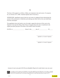 Form LTE031 Notice of Appeal to Tax Appeal Court - Hawaii, Page 3