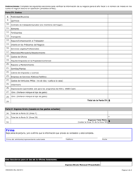 Formulario HW2020S Reporte De Verificacion De Empleo Por Cuenta Propia &quot; Detallado - Idaho (Spanish), Page 2