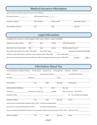 Application for Child Support Services - Idaho, Page 6