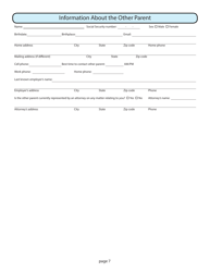 Application for Child Support Services - Idaho, Page 7