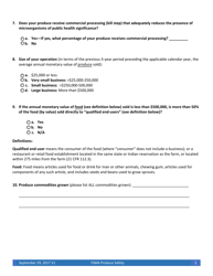 Idaho State Department of Agriculture (Isda) Voluntary Verification Form for Exemption From the Food Safety Modernization Act&#039;s Produce Safety Rule - Idaho, Page 2