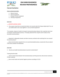 On-Farm Readiness Review Preparedness Worksheet - Idaho, Page 26