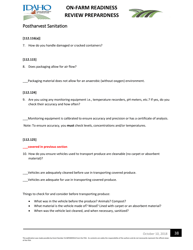 On-Farm Readiness Review Preparedness Worksheet - Idaho, Page 38