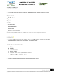 On-Farm Readiness Review Preparedness Worksheet - Idaho, Page 42