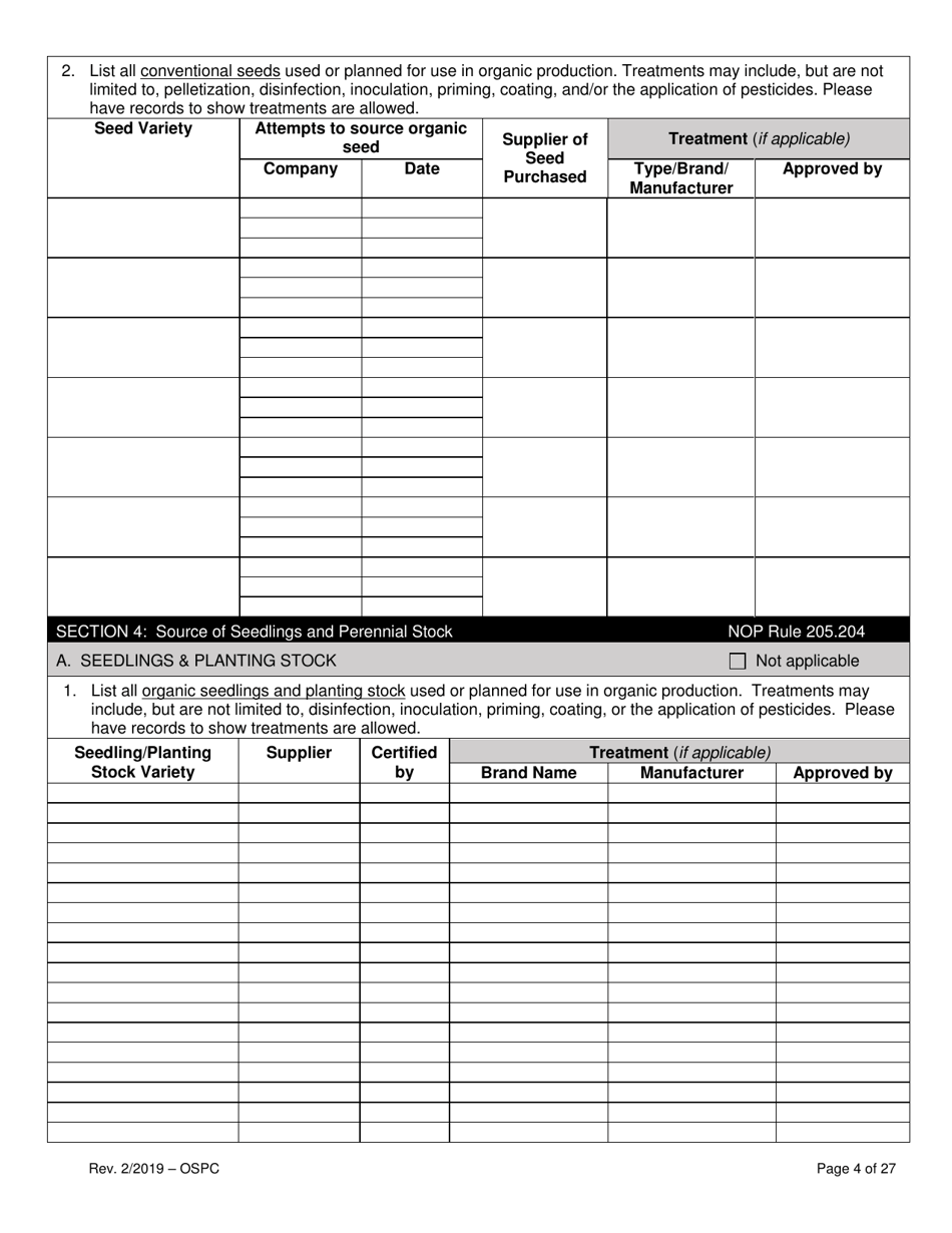 Organic System Plan for Crops - Idaho, Page 4
