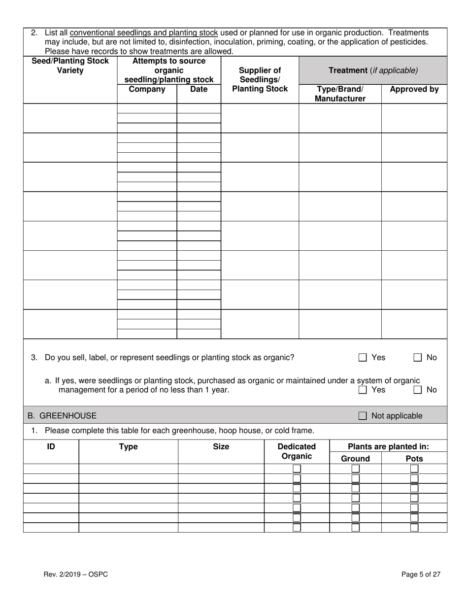 Organic System Plan for Crops - Idaho, Page 5