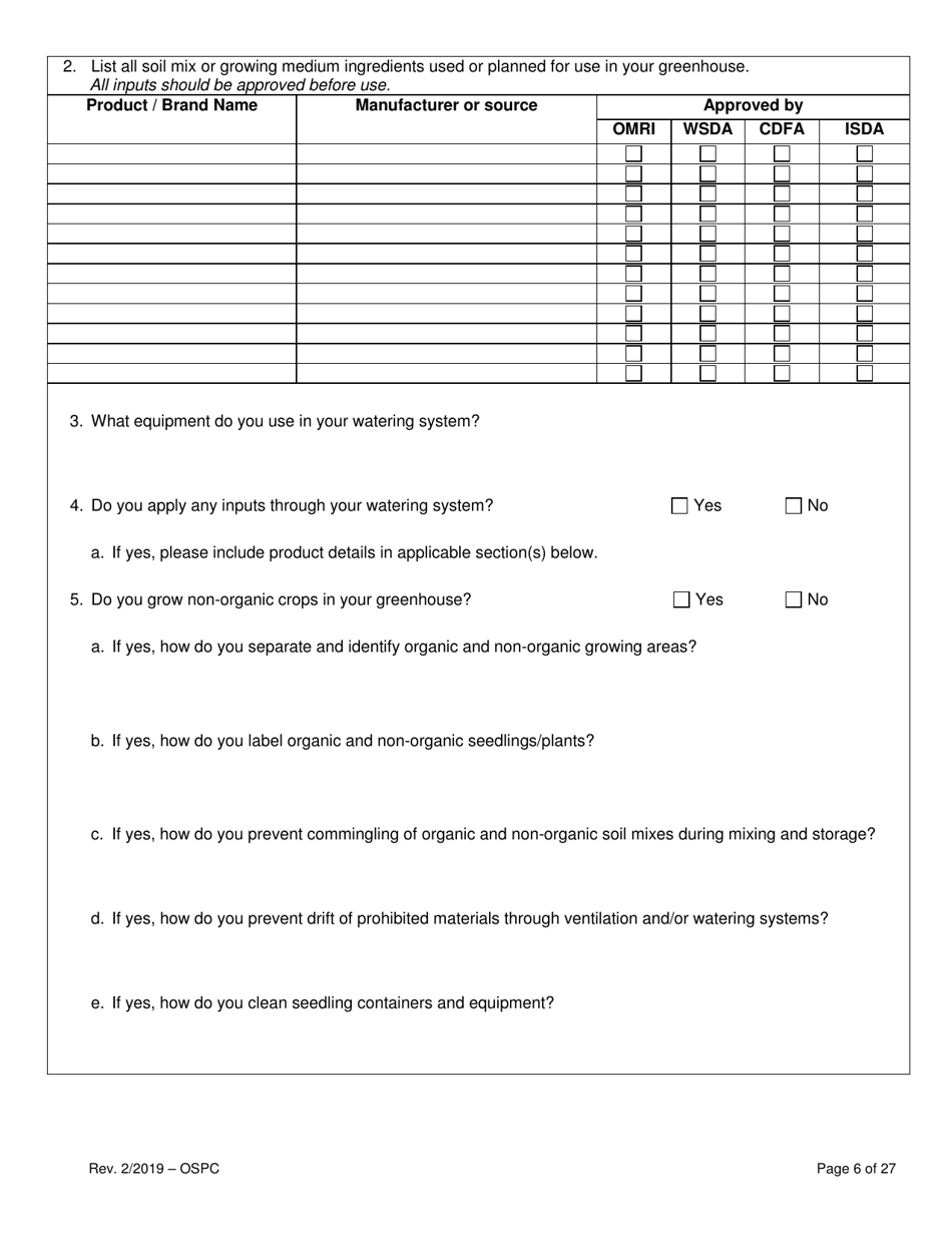 Organic System Plan for Crops - Idaho, Page 6