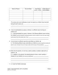Form CAO FL3-3 Family Case Response (With Children) - Idaho, Page 3