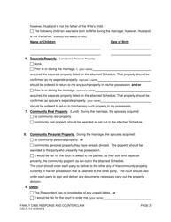 Form CAO FL3-4 Family Case Response and Counterclaim (No Children) - Idaho, Page 3