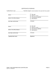 Form CAO FL3-4 Family Case Response and Counterclaim (No Children) - Idaho, Page 5