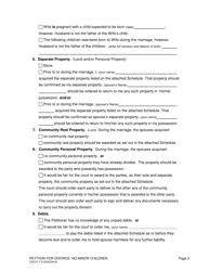 Form CAO D1-6 Petition for Divorce: No Minor Children - Idaho, Page 2