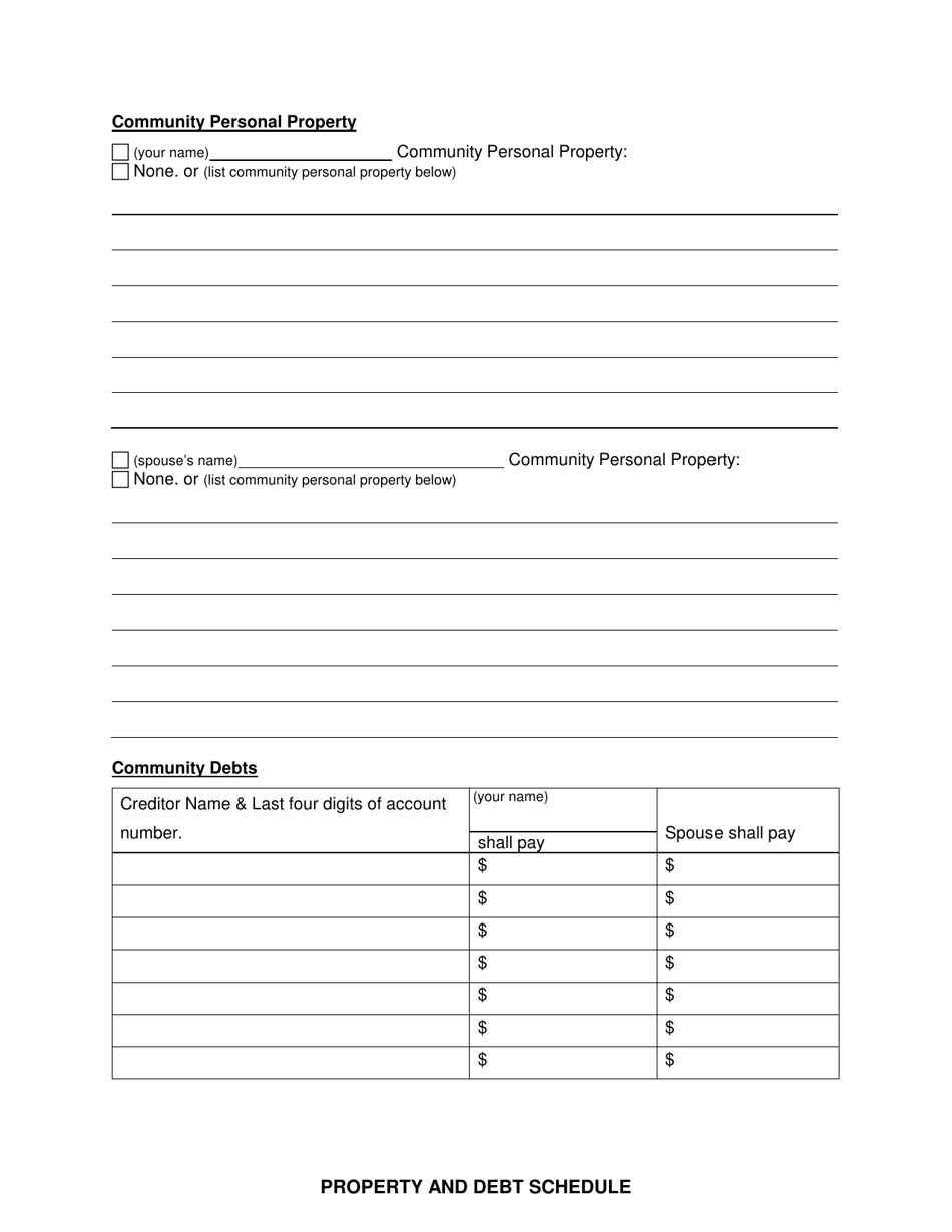 Form CAO D1-6 Petition for Divorce: No Minor Children - Idaho, Page 5