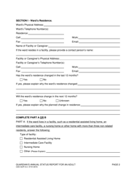 Form CAO GCPi9-4 Guardian&#039;s Annual Status Report for an Adult - Idaho, Page 2