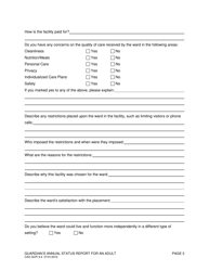 Form CAO GCPi9-4 Guardian&#039;s Annual Status Report for an Adult - Idaho, Page 3