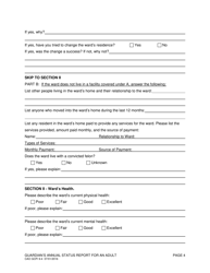 Form CAO GCPi9-4 Guardian&#039;s Annual Status Report for an Adult - Idaho, Page 4