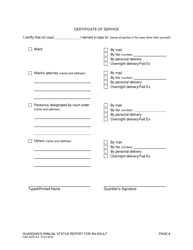 Form CAO GCPi9-4 Guardian&#039;s Annual Status Report for an Adult - Idaho, Page 8