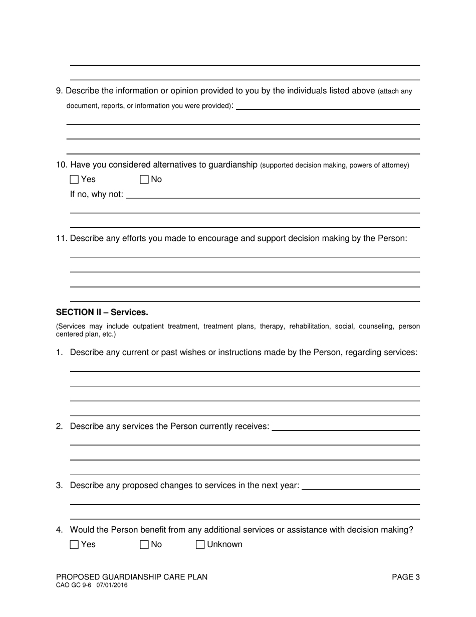 Form Cao Gc9-6 - Fill Out, Sign Online And Download Printable Pdf 