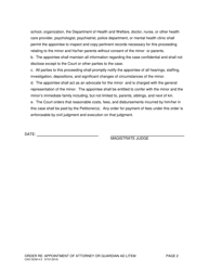 Form CAO GCM4-3 Order Re: Appointment of Attorney or Guardian Ad Litem - Idaho, Page 2