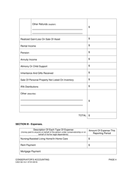 Form CAO GC9-2 Conservator's Accounting - Idaho, Page 4