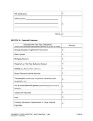 Form CAO GC9-1 Conservator's Inventory and Financial Plan - Idaho, Page 8