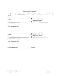 Form CAO Cv4-14 Notice of Hearing - Idaho, Page 2