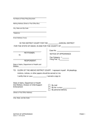 Form GCS3-1 Notice of Appearance - Idaho
