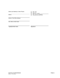 Form GCS3-1 Notice of Appearance - Idaho, Page 2