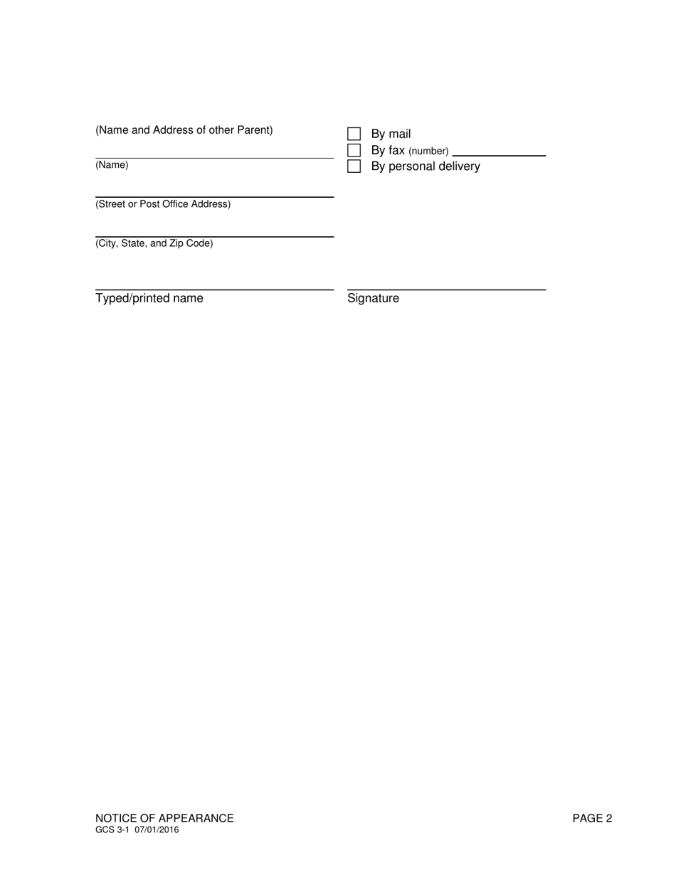 Form GCS3-1 - Fill Out, Sign Online and Download Printable PDF, Idaho ...