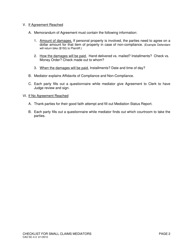 Form CAO SC4-3 Checklist for Small Claims Court Mediators - Idaho, Page 2