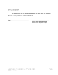 Form CAO SC4-7 Memorandum of Agreement and Stipulated Order - Idaho, Page 3