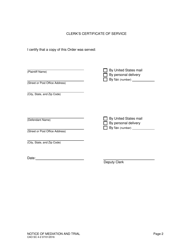 Form CAO SC4-2 Notice of Mediation and/or Trial - Idaho, Page 2