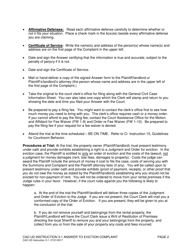 Instructions for Form CAO UD3-1 Answer to Complaint for Eviction (Expedited Proceeding) - Idaho, Page 2