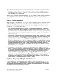 Instructions for Form CAO Cv5-1 Subpoena - Idaho, Page 2