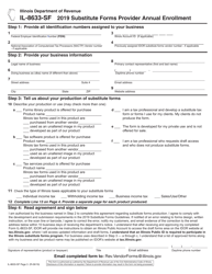 Form IL-8633-SF Substitute Forms Provider Annual Enrollment - Illinois, Page 3