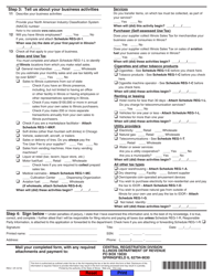 Form REG-1 Illinois Business Registration Application - Illinois, Page 2
